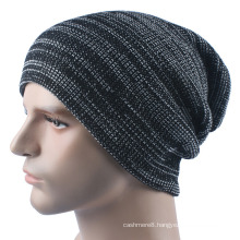 Mens Soft Stretch Winter Knitted Double Layer Warm Cap Beanie Hat (HW423)